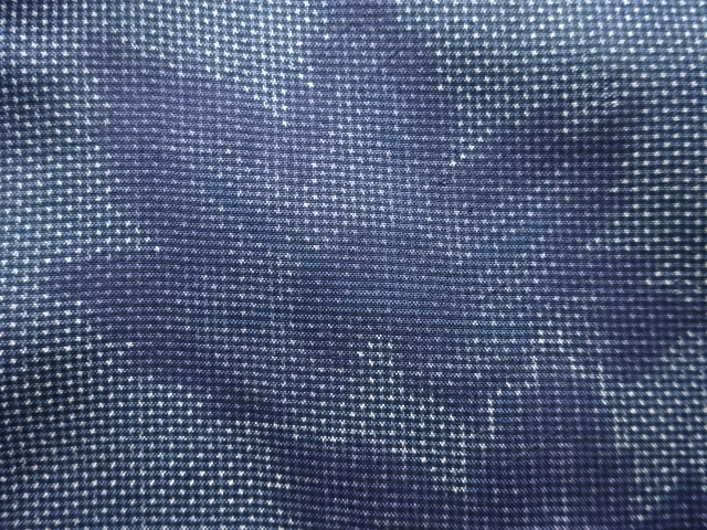 JAPANESE KIMONO / ANTIQUE KIMONO / SILK / DORO OSHIMA TSUMUGI / WOVEN LEAVES / 5MARUKI